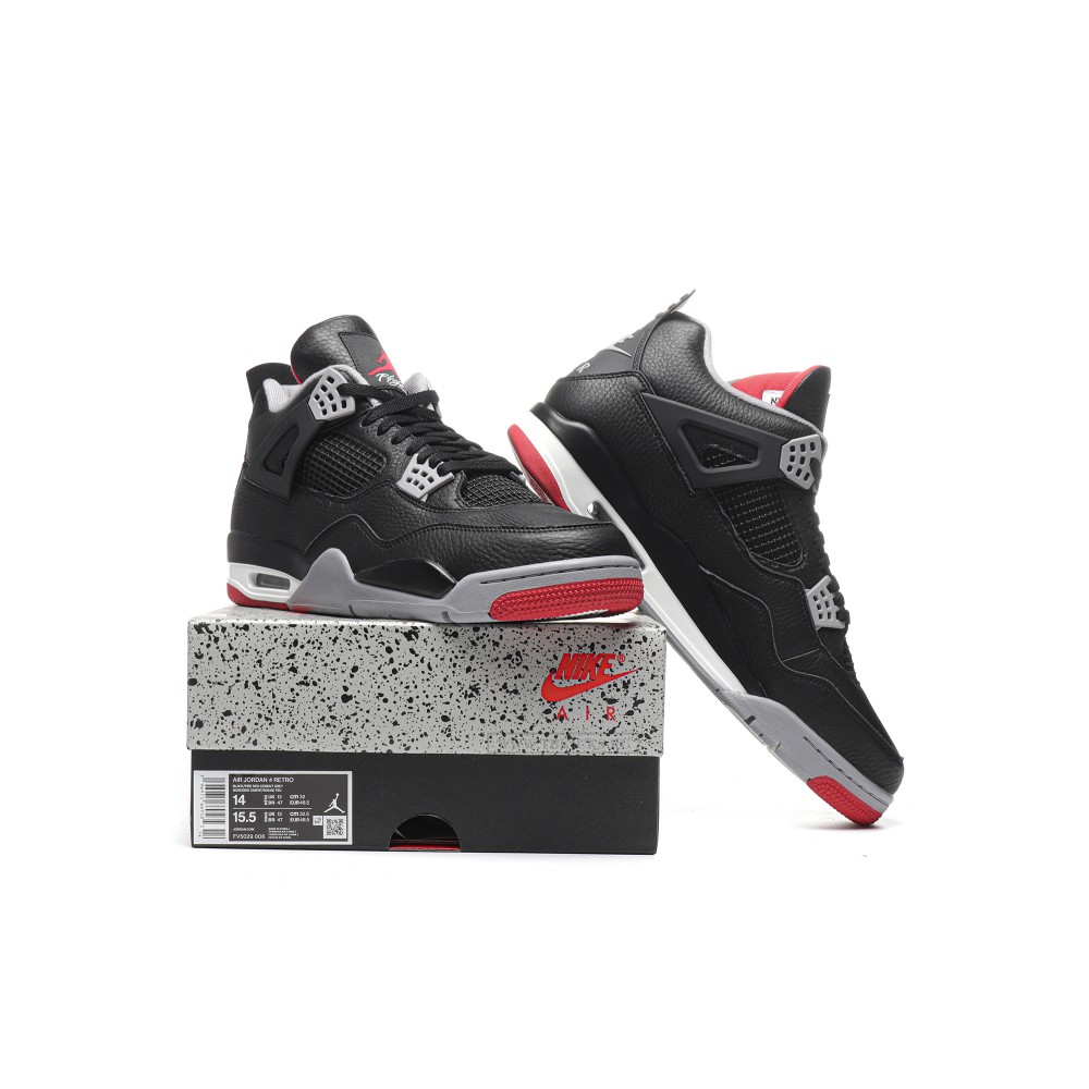 Size 14  Air Jordan 4 Retro Bred Reimagined