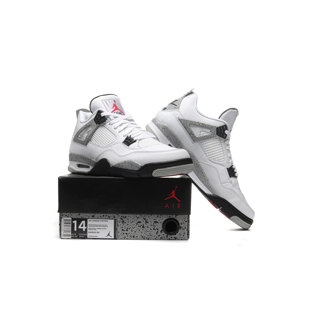 Size 14 Air Jordan 4 White Cement
